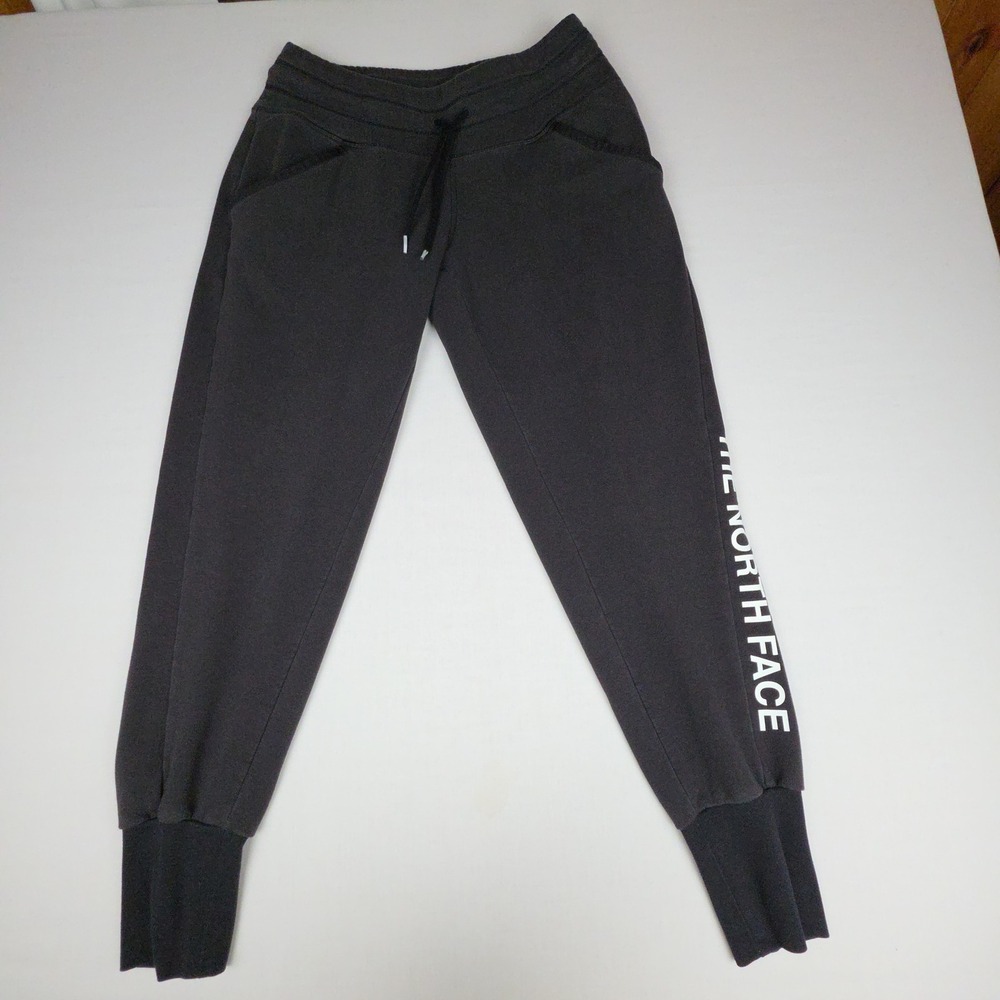 The North Face Jogger Sweatpants Womens Size M Black Logo Cotton Blend NF0A3LL8